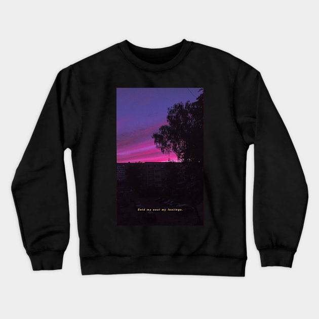 My soul || retrowave Crewneck Sweatshirt by DenielHast